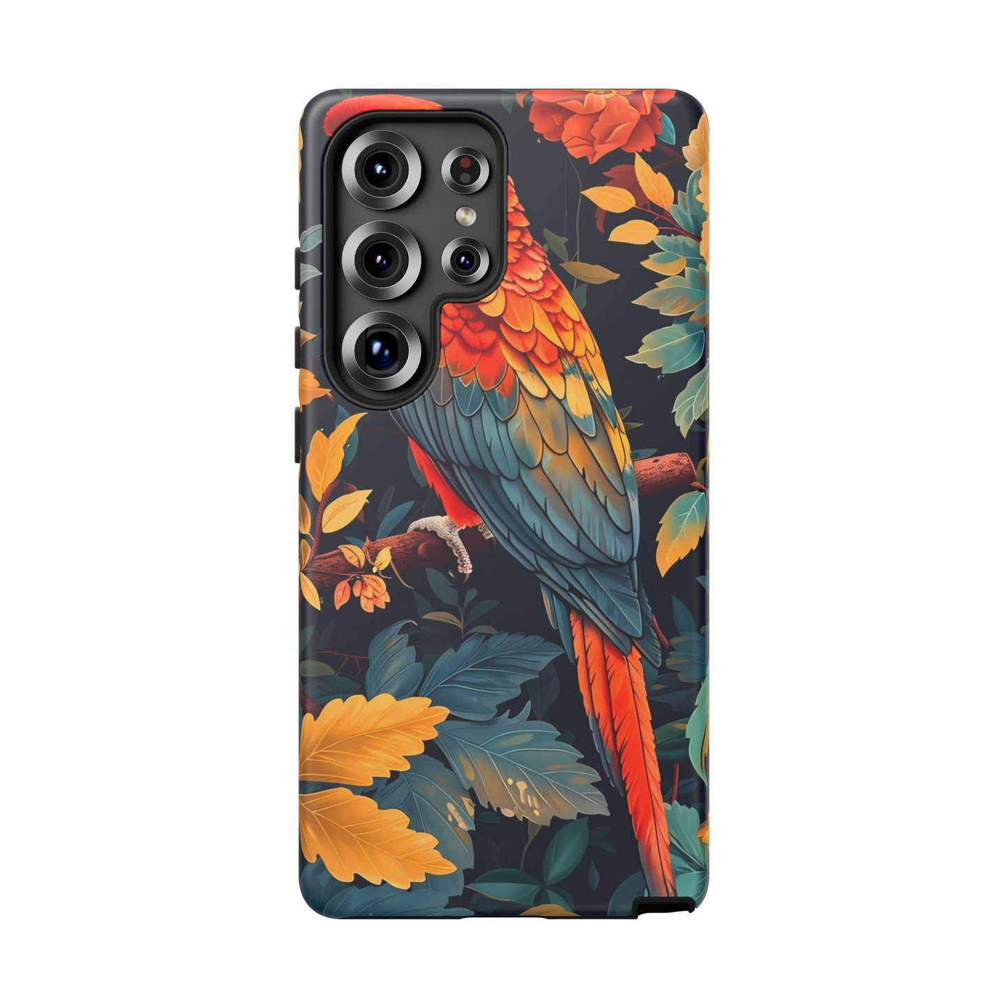 Vibrant Parrot Phone Case - Tough, Stylish, Nature-Inspired, Tropical, Wildlife, Perfect Gift, Summer Vibes