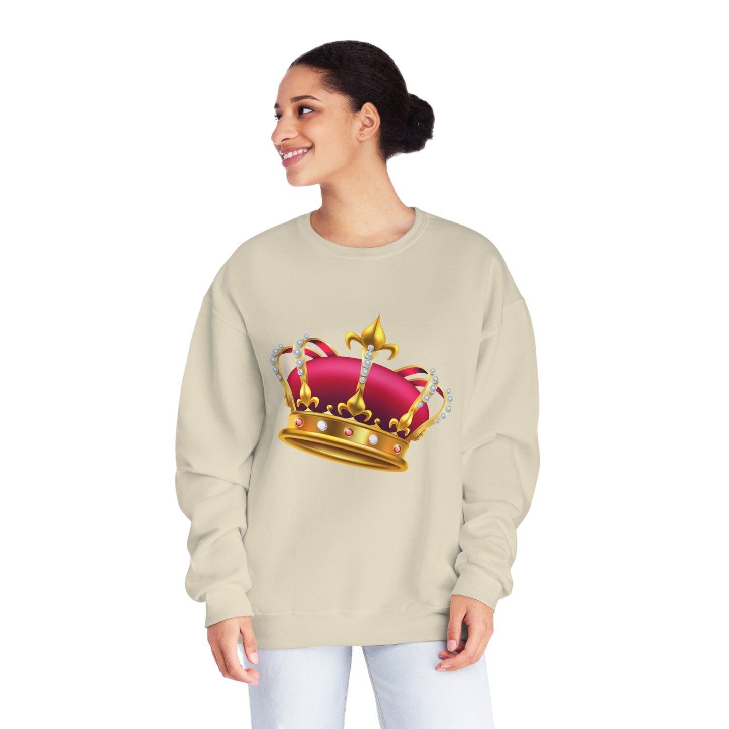 Unisex NuBlend® Crewneck Sweatshirt - British Royal Crown Design