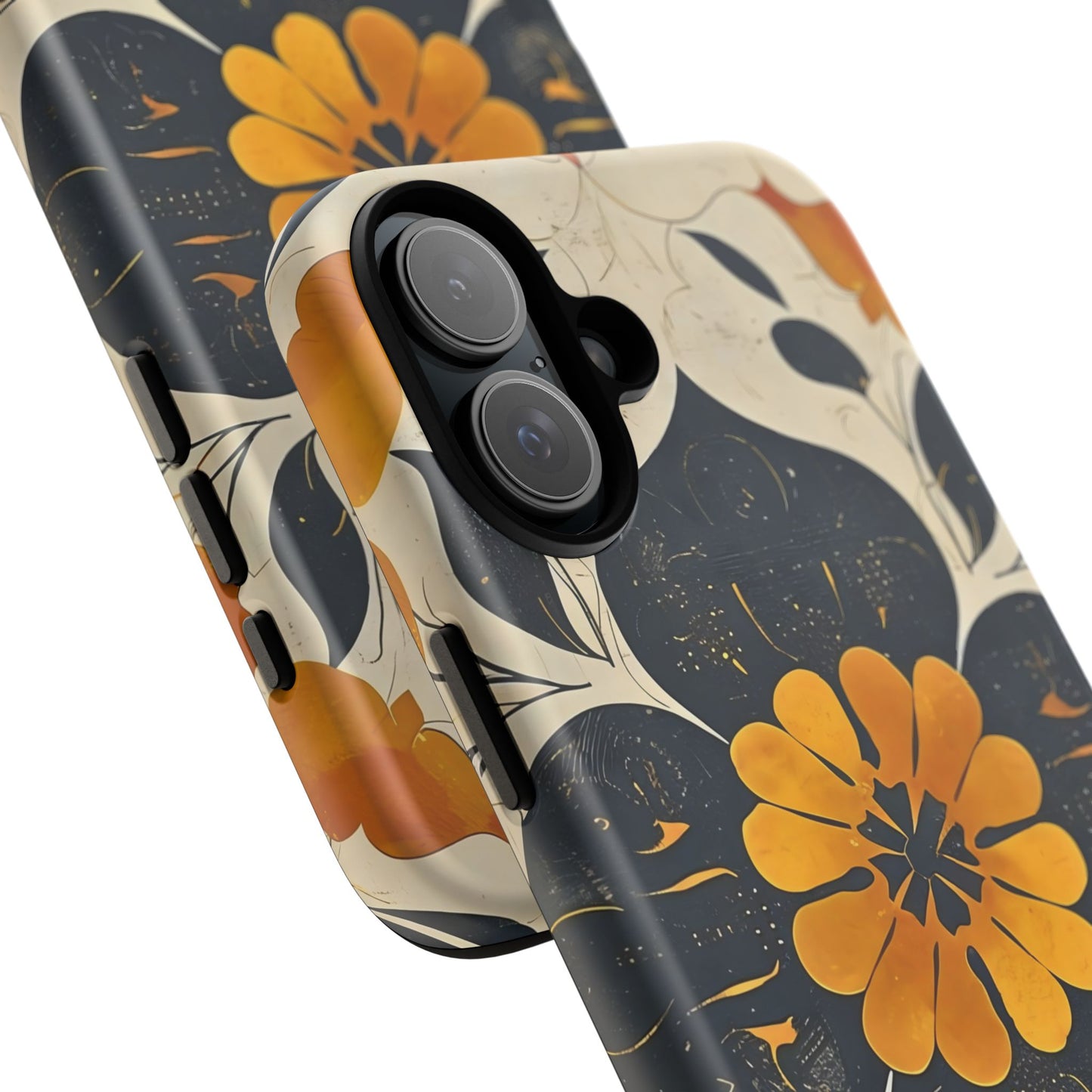 Floral Phone Case - Tough Cases, Botanical iPhone Cover, Vintage Flower Design, Durable Smartphone Protection, Unique Gift Idea