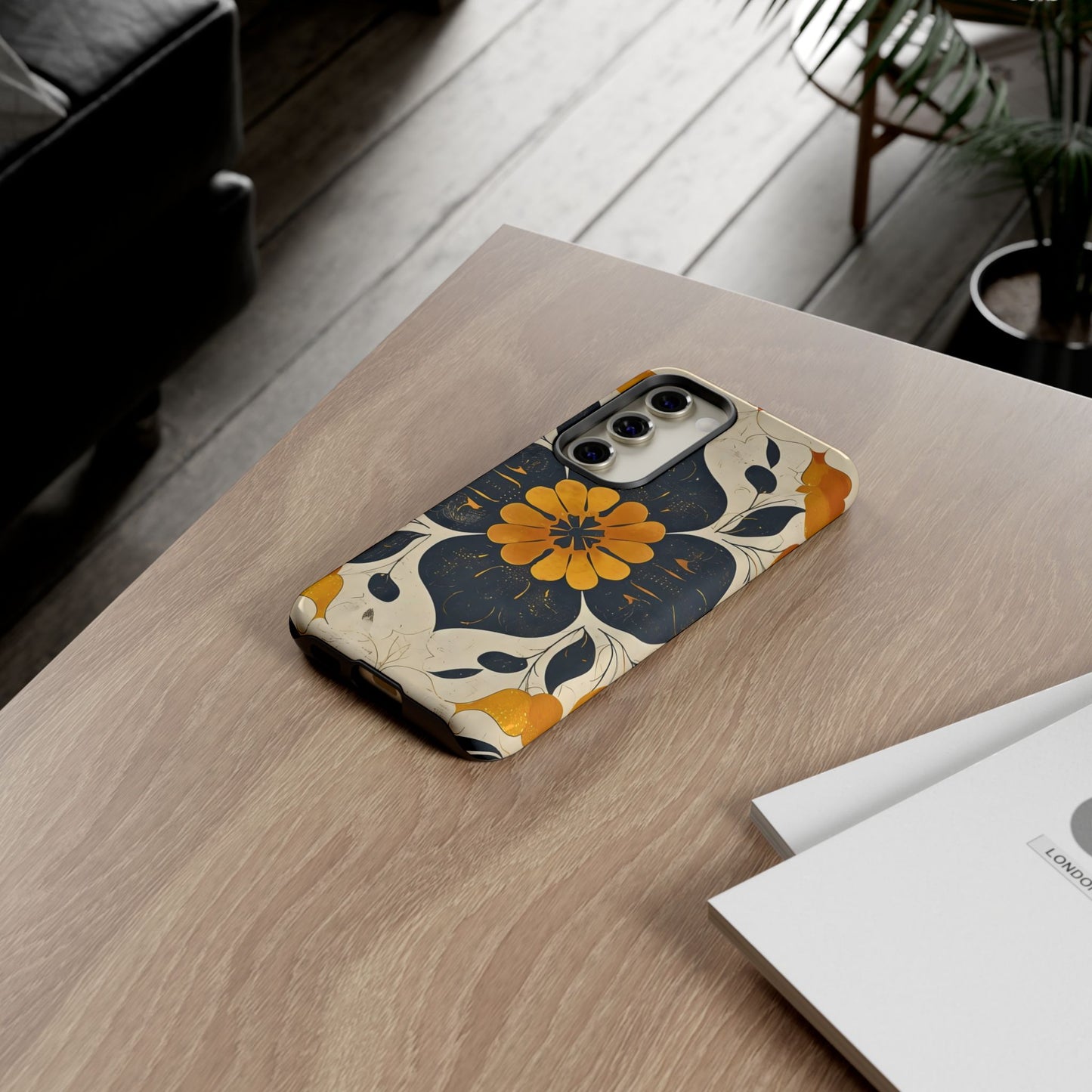 Floral Phone Case - Tough Cases, Botanical iPhone Cover, Vintage Flower Design, Durable Smartphone Protection, Unique Gift Idea
