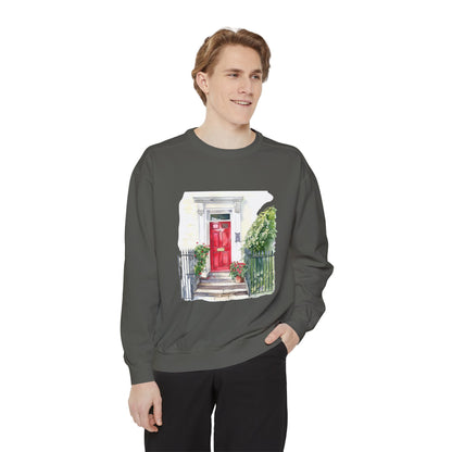 Unisex Garment-Dyed Sweatshirt - England Aesthetics - Embracing Classic British Charm and Style