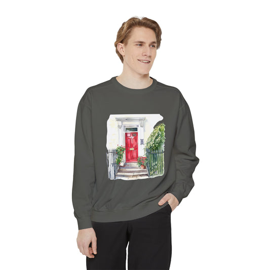 Unisex Garment-Dyed Sweatshirt - England Aesthetics - Embracing Classic British Charm and Style