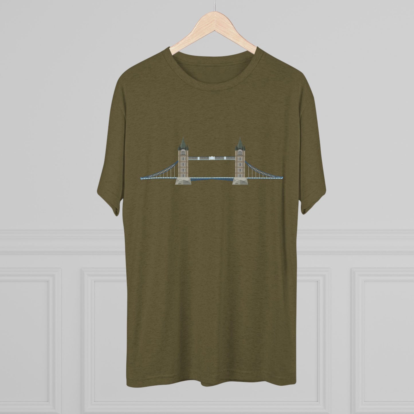 Tower Bridge - Iconic London Trendy Unisex Tri-Blend Crew Tee