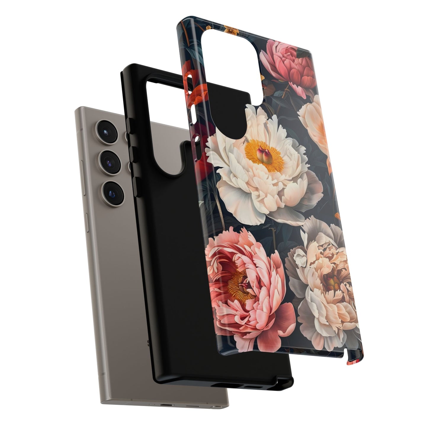 Floral Phone Case, Tough Phone Cover, Flower Design, Unique Gift for Her, Trendy Accessory, Spring Decor