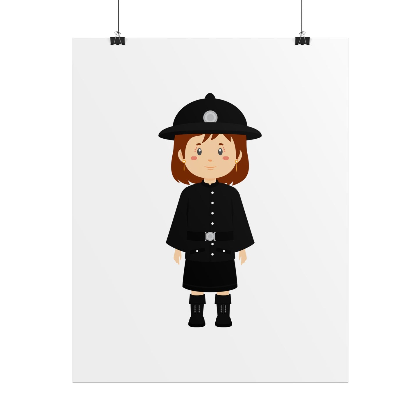 Charming Firefighter Rolled Posters for Kids' Rooms, Playful Wall Art, Fire Safety Decor, Kids' Gifts, Educational Prints