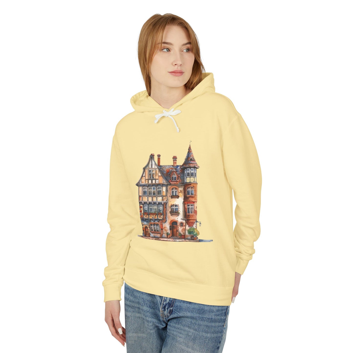 Unisex Lightweight Hooded Sweatshirt - Timeless Living - The British Village House Experience