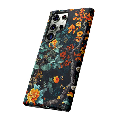 Floral Phone Case | Tough Cases, Protective Cover, Gift for Her, Autumn Vibes, Floral Phone Accessory, Unique Design