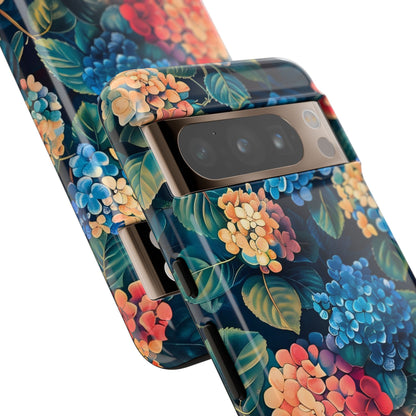 Floral Tough Phone Case, Durable Smartphone Cover, Flower Design, Gift for Her, Stylish Protection