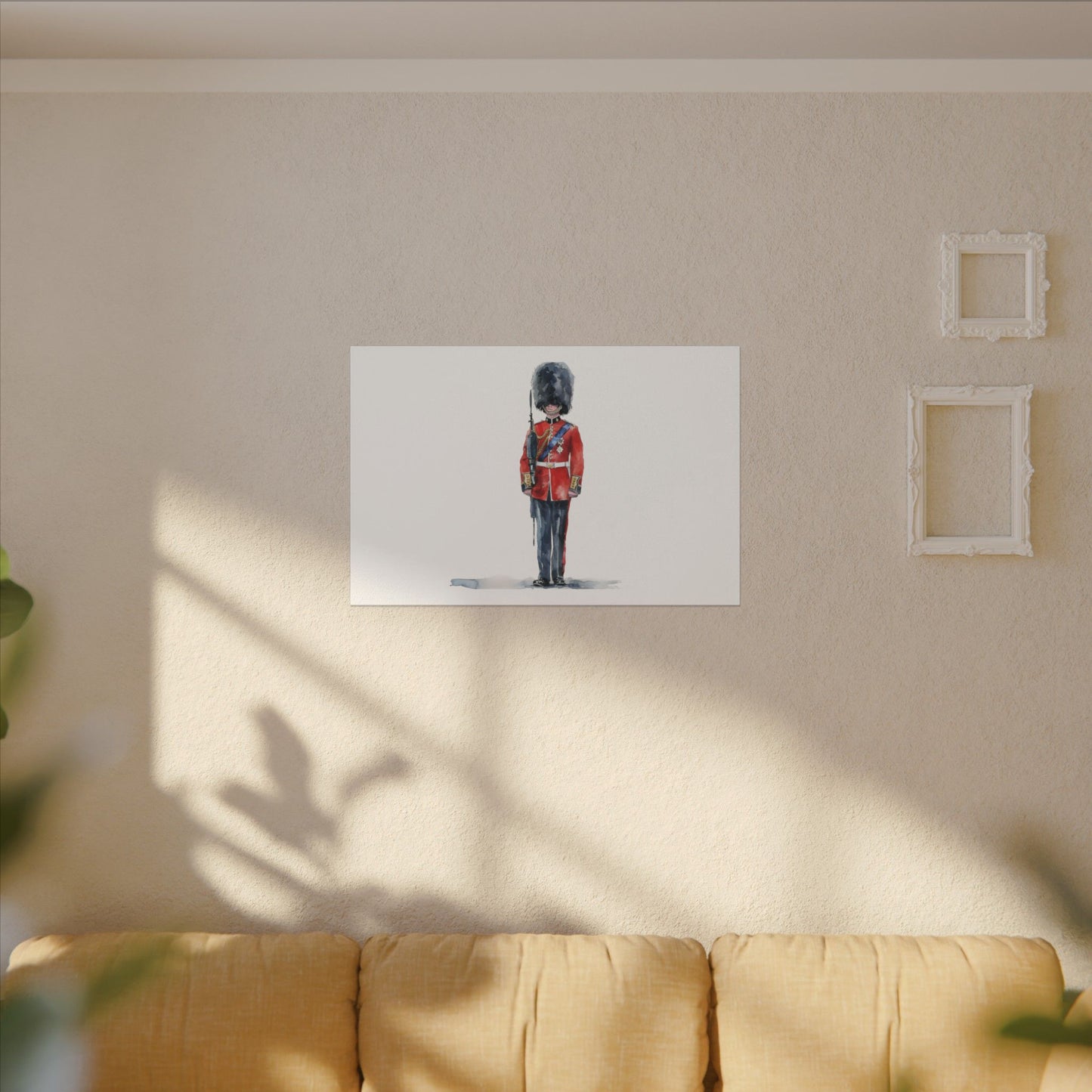 Royal Guard Canvas Art Print, British Soldier Wall Decor, Home Decoration, Gift for History Lovers, Art for Offices, Unique Wall Gallery
