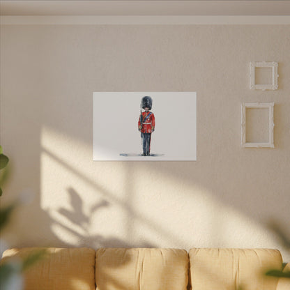Royal Guard Canvas Art Print, British Soldier Wall Decor, Home Decoration, Gift for History Lovers, Art for Offices, Unique Wall Gallery