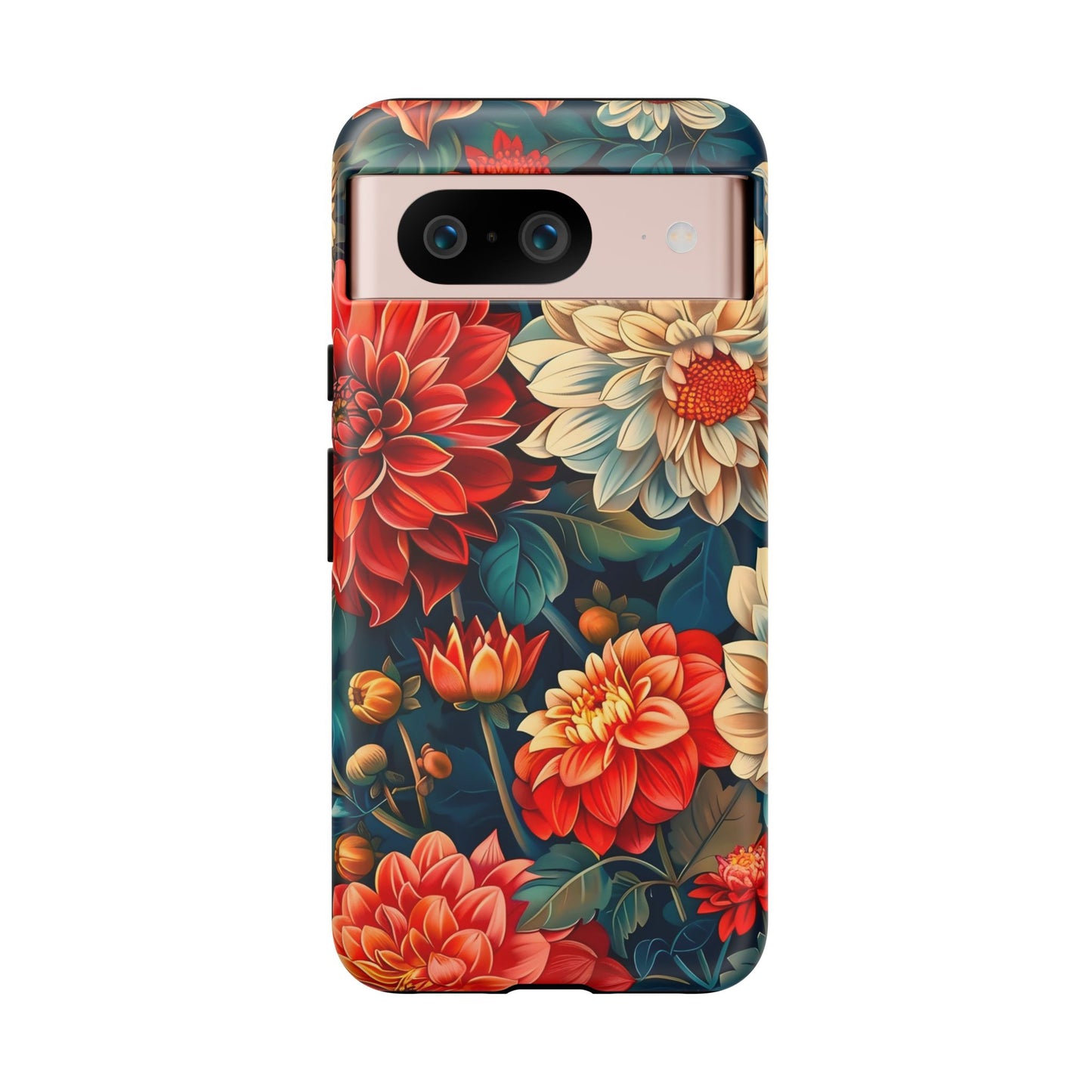 Floral Phone Case - Vibrant Tough Cases, Stylish Floral Cell Phone Cover, Gift for Her, Trendy Phone Accessory, Flower Design