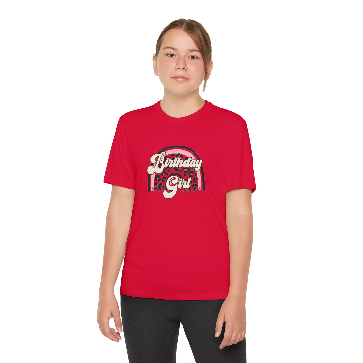 Youth Birthday Girl Tee - Fun Orange T-Shirt for Celebrating Birthdays