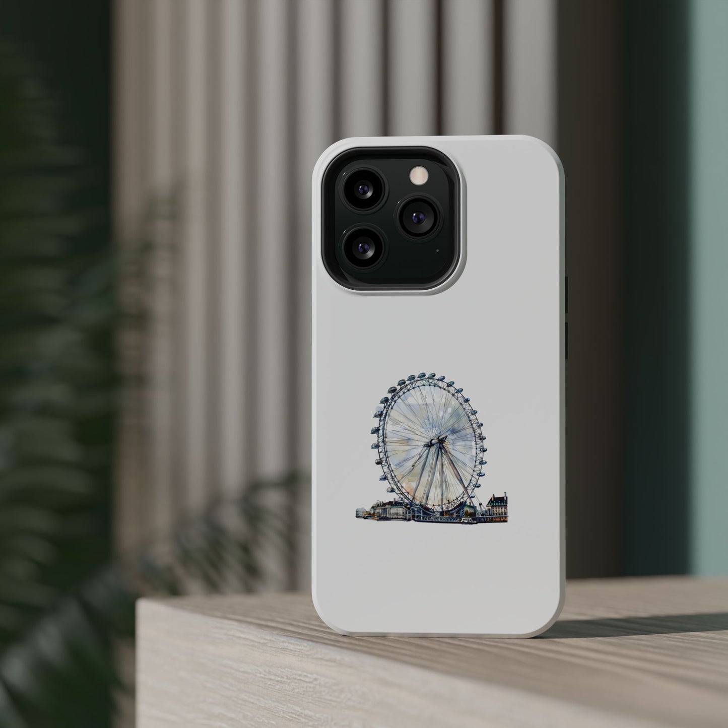 Stylish Magnetic Phone Cases with London Eye Design, Custom Phone Covers, Unique Gift for Travelers, Chic Electronic Accessories