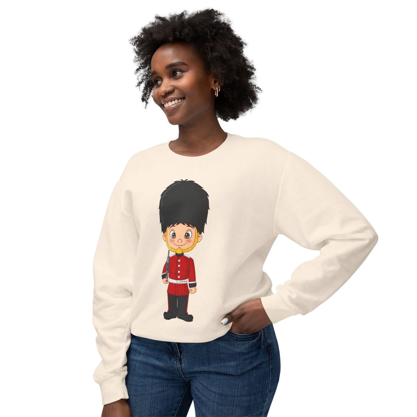 Unisex Lightweight Crewneck Sweatshirt - London’s Finest - The Royal Guard