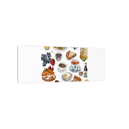 Breakfast Feast Canvas Print, Food Art, Kitchen Decor, Gifting for Food Lovers, Brunch Vibes, Wall Art