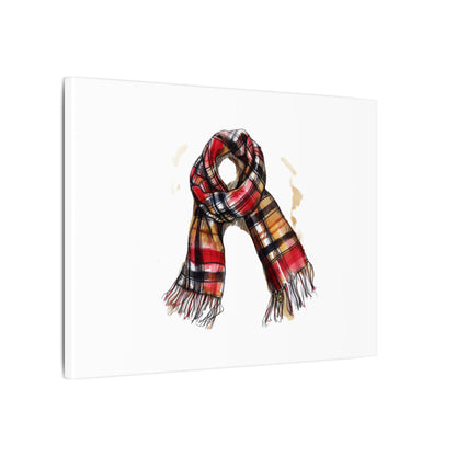 Autumn Scarf Canvas Art Print | Cozy Home Décor, Gift for Fall Lovers, Seasonal Wall Art, Unique Interior Design