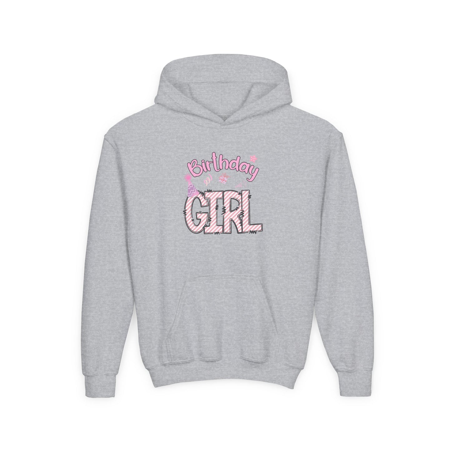 Birthday Girl Youth Hoodie | Cute Celebration Sweatshirt for Girls