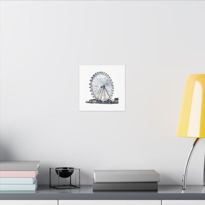 London Eye Canvas Print, Wall Art Decor, Travel Gift, Home Decoration, Unique Art Piece