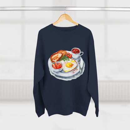 Unisex Crewneck Sweatshirt - British Royal Breakfast Elegant and Opulent Morning Feast