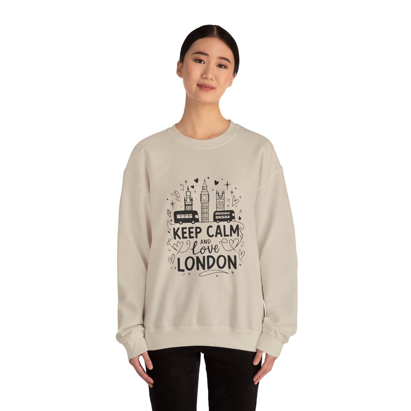 Unisex Heavy Blend™ Crewneck Sweatshirt -  Keep Calm and Love London