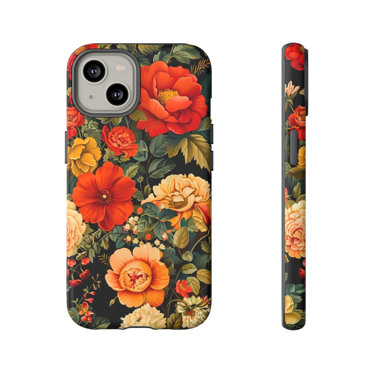 Floral Phone Case, Tough Cases, Decorative Tech Accessories, Gift for Her, Nature Lover Gift, Boho Style Case, Spring Floral Cover