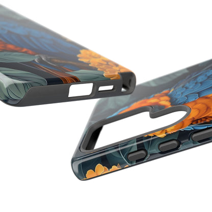 Tropical Parrot Phone Case - Tough Cases, Colorful Phone Cover, Nature Lover Gift, Floral Design, Bird Lover Accessory