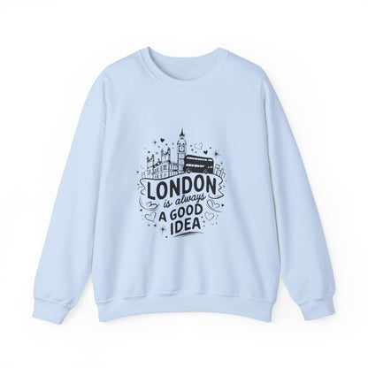 Unisex Heavy Blend™ Crewneck Sweatshirt Lightweight - London is always a best Idea