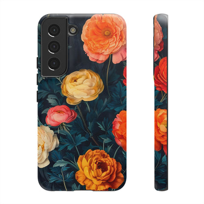 Floral Phone Case - Tough Cases, Stylish Protection, Gift for Flower Lovers, Customizable Cover, Floral Design Mobile Accessory