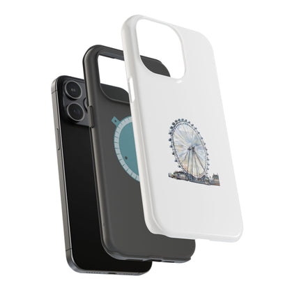 Stylish Magnetic Phone Cases with London Eye Design, Custom Phone Covers, Unique Gift for Travelers, Chic Electronic Accessories