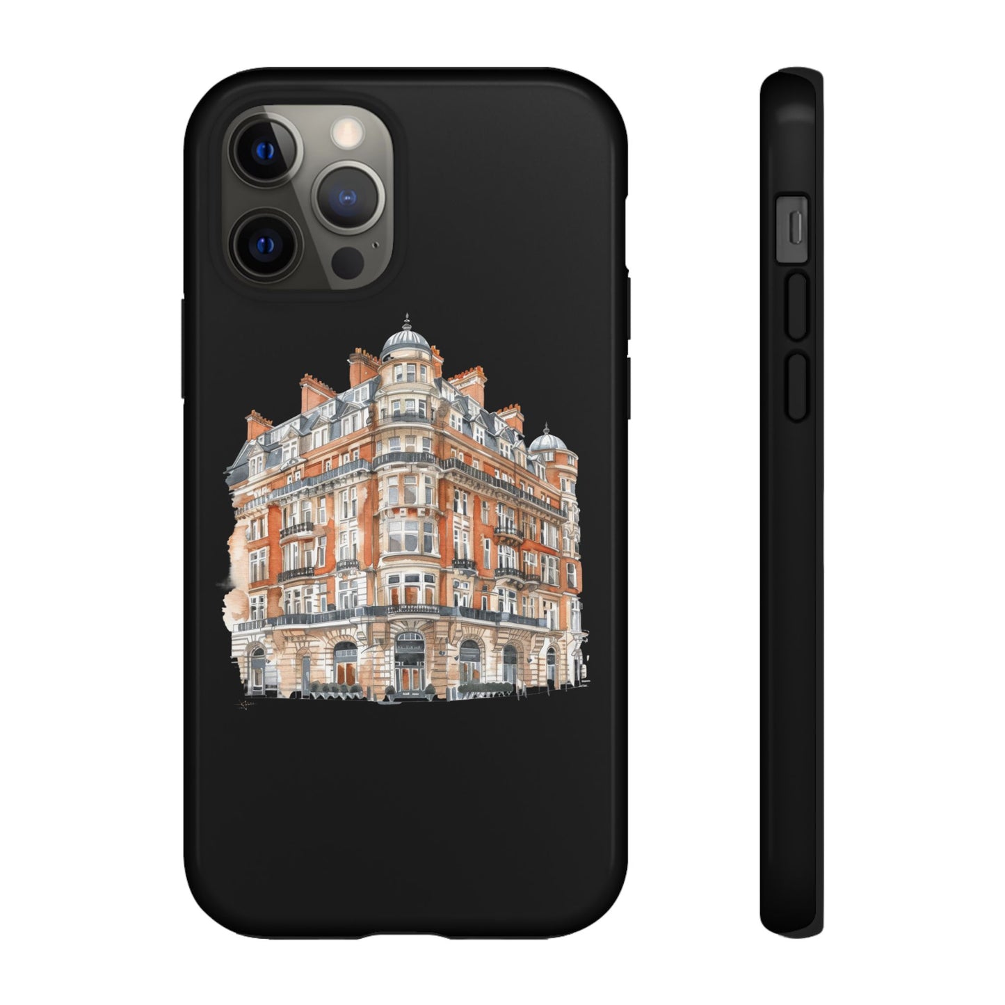Cityscape Phone Case, Tough Phone Cover, Urban Art Case, Vintage Architecture Design, Gift for Travelers, Stylish Phone Accessory