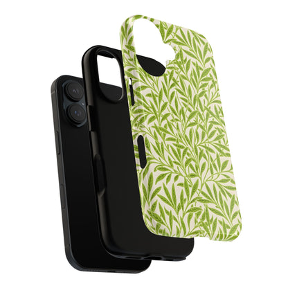 Green Leaf iPhone Case, Tough Cases, Botanical Phone Protection, Eco-Friendly Cover, Nature Lover Gift, Trendy Cell Phone Accessory