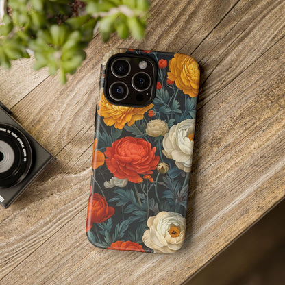Floral Tough Case for Phones | Durable Floral Phone Cover, Boho Chic, Unique Gift for Her, Phone Protection, Flower Design