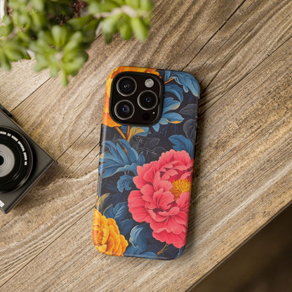 Floral Phone Case, Tough Cases, Stylish Mobile Cover, Gifts for Her, Phone Accessories, Unique Flower Design