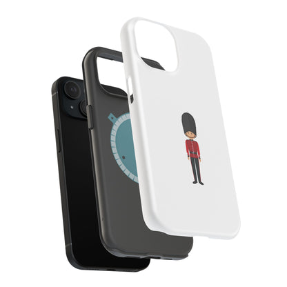 Charming Magnetic Phone Cases with Royal Guard Design, Fun Gift, Phone Accessory, Stylish Protection, Unique Phone Cover