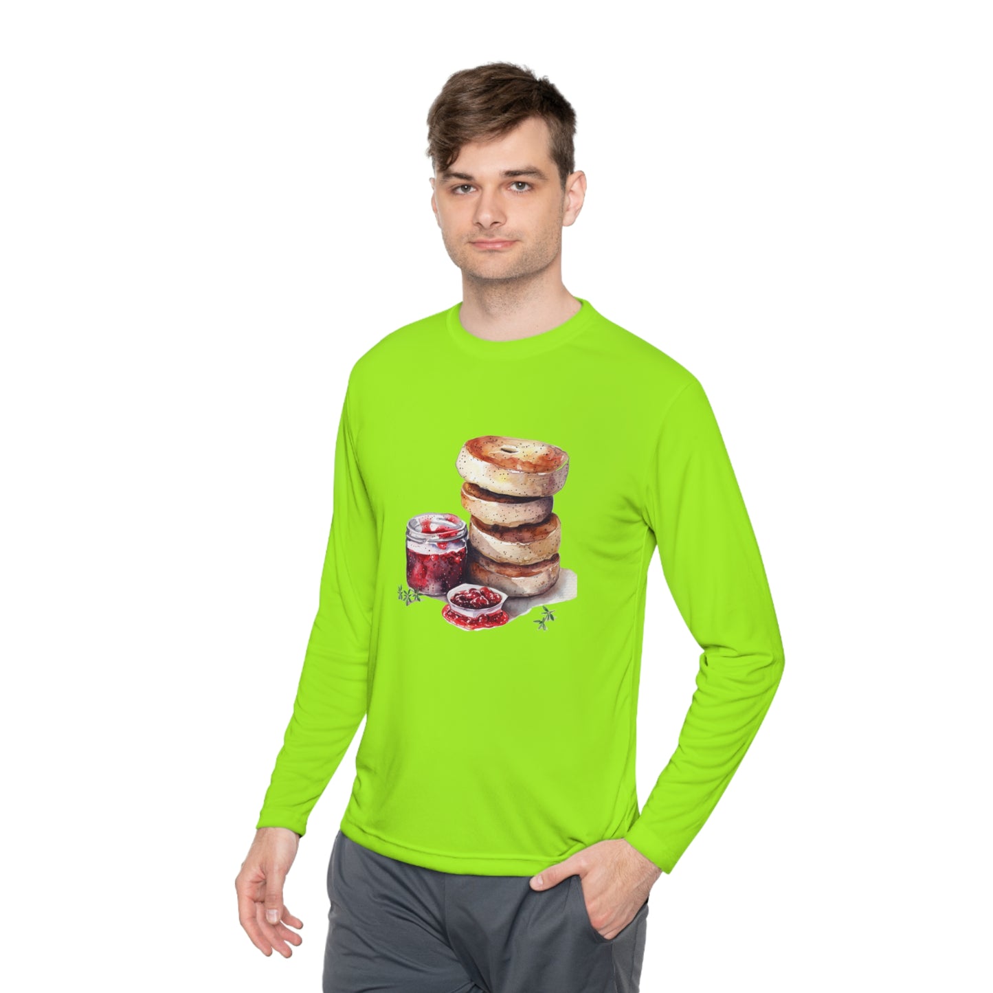 Unisex Lightweight Long Sleeve Tee - British Food - Traditional Dishes and Culinary Delights