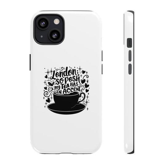 Posh Tea iPhone Case - London Accent Design