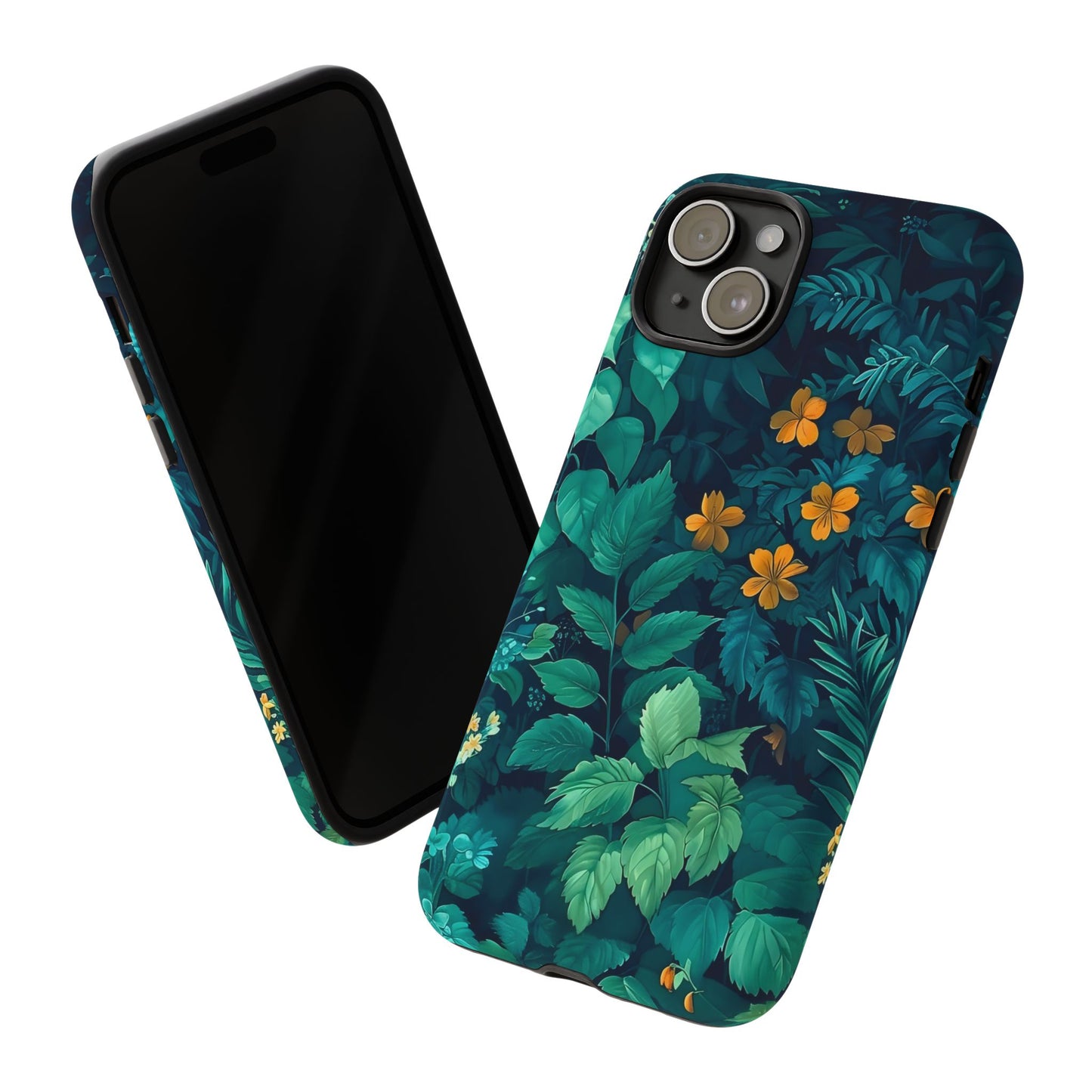 Tough Floral Phone Case, Floral Phone Cover, Nature-Inspired Phone Protector, Greenery Mobile Case, Eco-Friendly Gift Ideas