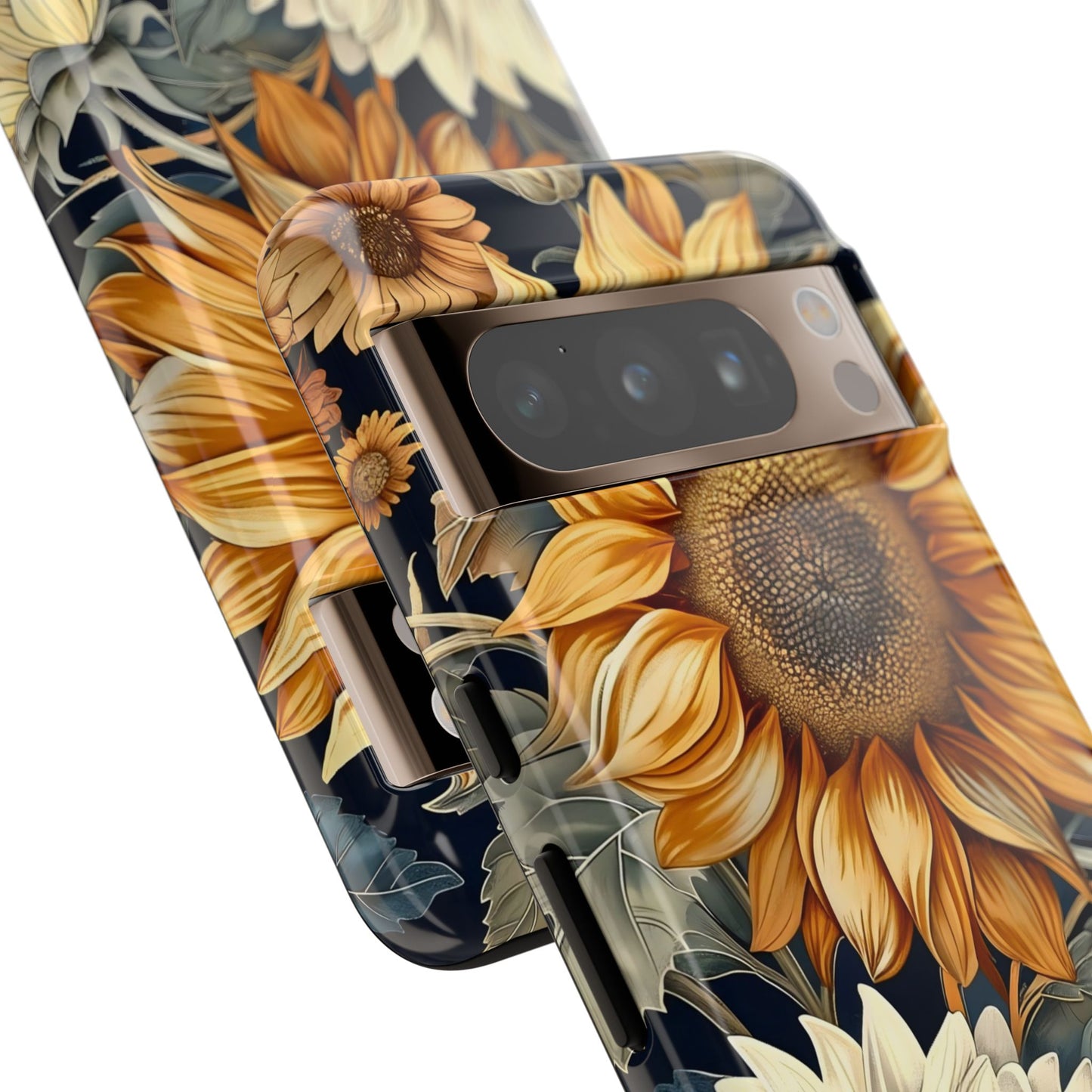 Floral Phone Case for Tough Cases, Sunflower Design, Nature Lover Gift, Birthday Present, Eco-Friendly Accessories, Summer Vibes