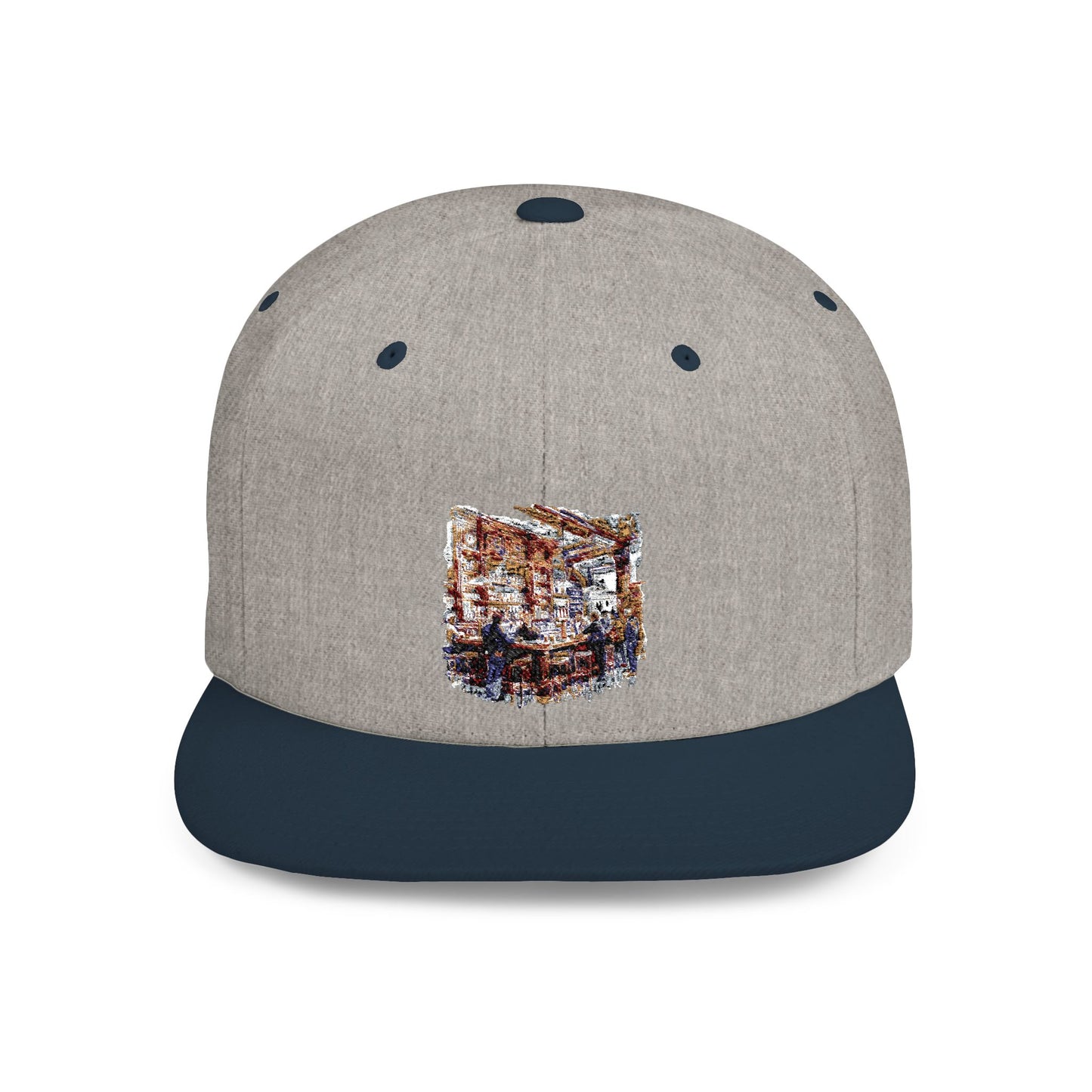 British Pub Stylish Flat Bill Snapback Hat, Trendy Cap for Casual Looks, Perfect for Summer Vibes, Outdoor Events, Gift for Friends, Unisex Fashion