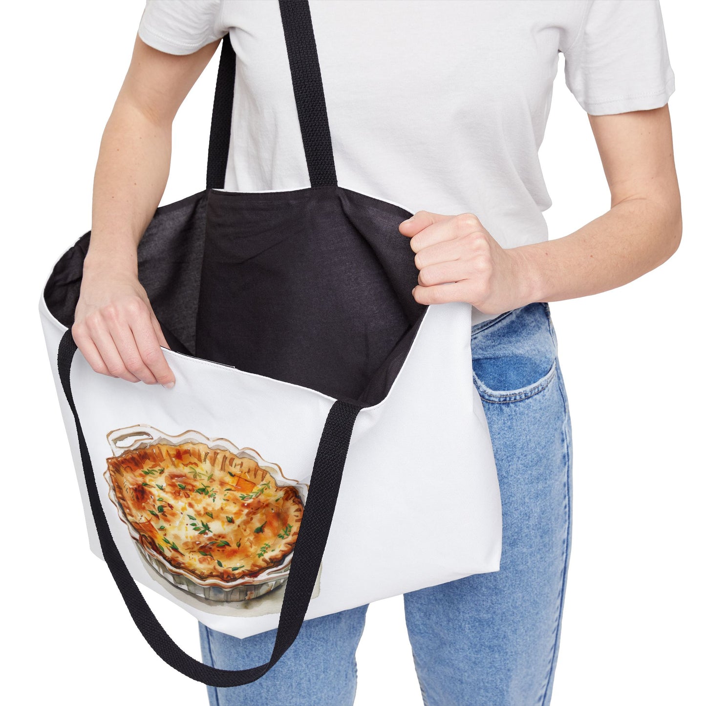 Delightful Quiche Weekender Tote Bag - Perfect for Picnics, Shopping, Beach Days, Travel, Culinary Lovers