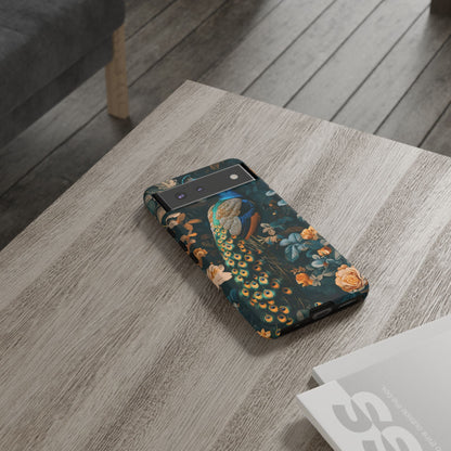 Peacock Phone Case - Elegant Floral Design, Tough Case for Protection, Unique Gift for Nature Lovers, Stylish Accessory, Eco-Friendly