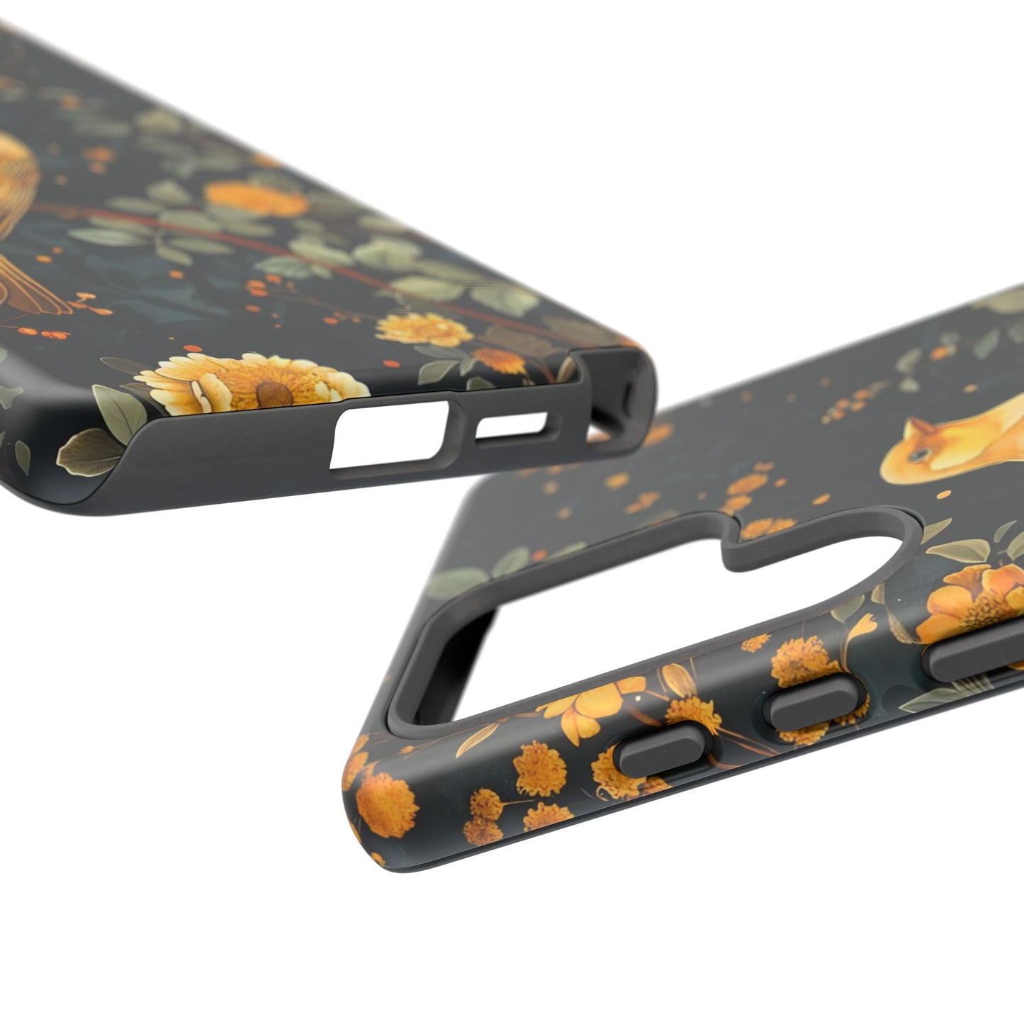 Floral Phone Case, Tough Cases with Bird Design, Nature Lover Gift, Stylish Protection, Birthday Present, Floral Phone Cover