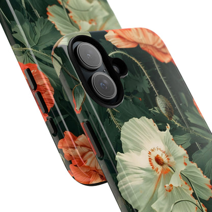 Floral Phone Case - Tough Cases, Botanical Design, Gift for Friends, Trendy Mobile Cover, Personalized Phone Accessory
