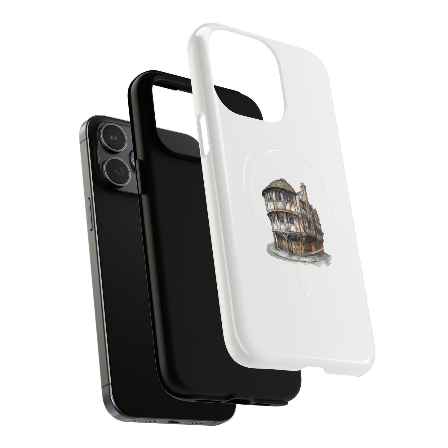 Durable Magnetic Phone Cases with Vintage Architecture Design, Personalized Phone Protection, Unique Gift for Travelers, Stylish Tech [...]
