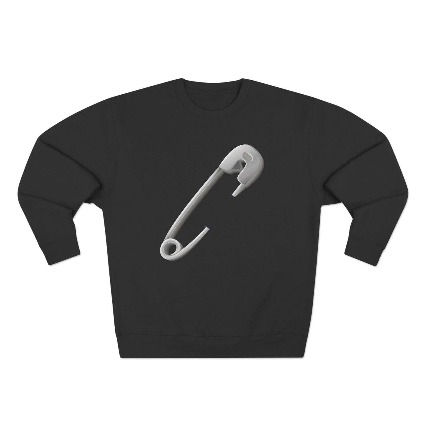 Unisex Crewneck Sweatshirt - Minimalist Safety Pin