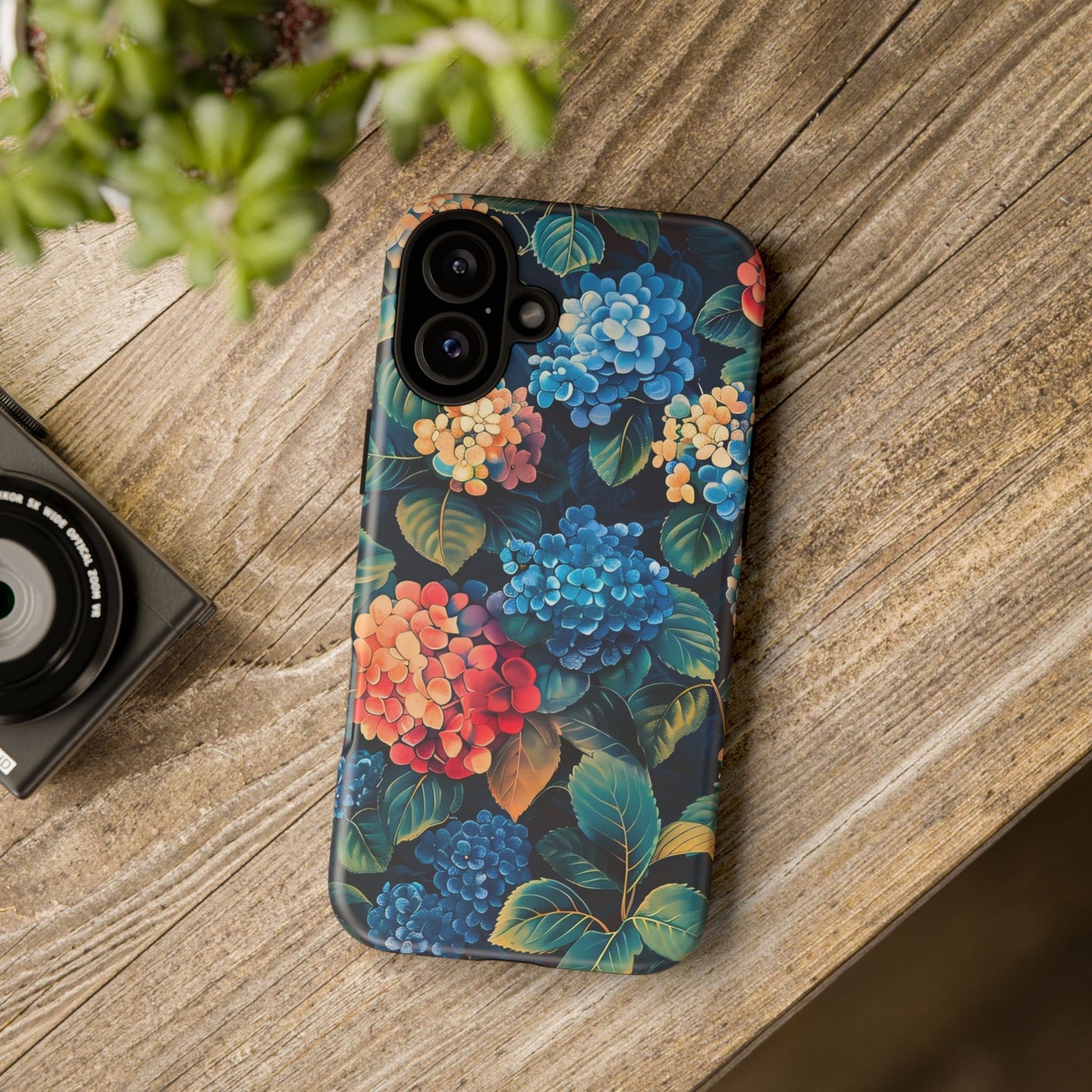 Floral Phone Case, Stylish Tough Case for Gardener Gift, Flower Lover Accessory, Pretty Floral Design, Protective Case