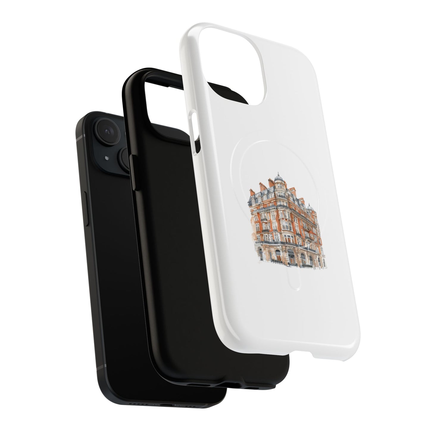 Elegant Tough Magnetic Case with Urban Design, Phone Case, Smartphone Protector, Gift for Her, Unique Tech Accessories