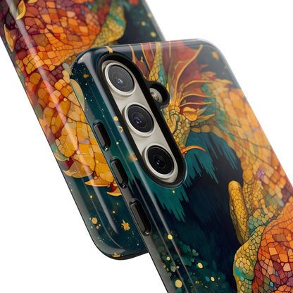 Dragon Art Phone Case, Tough Phone Cover, Fantasy Gift, Unique Mobile Accessory, Dragon Lover Gift, Stylish Protection