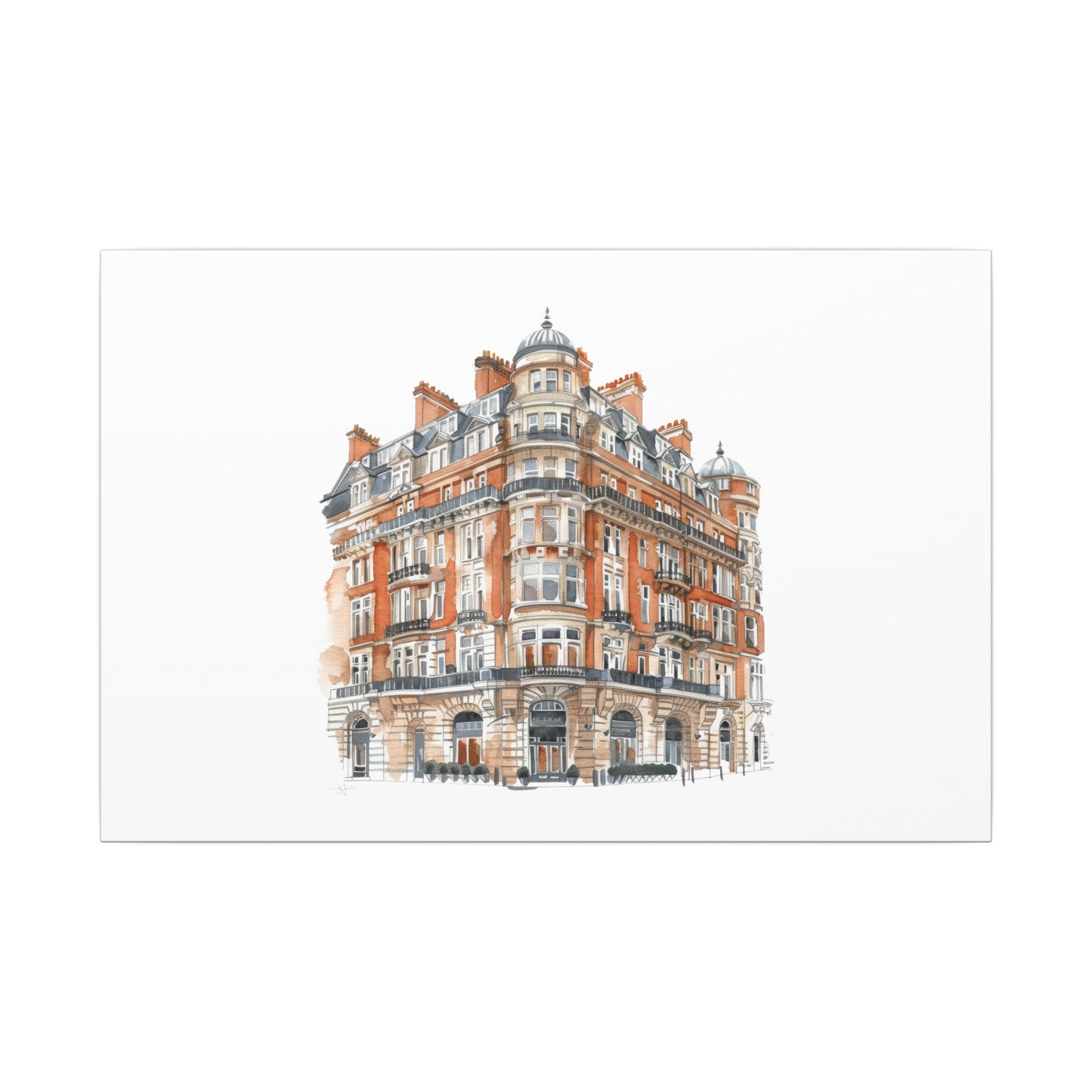 Artistic Matte Canvas Print of Historic Building, Wall Art Decor, Home Interior, Unique Gift, Fine Art, Architecture Lover, Urban Design