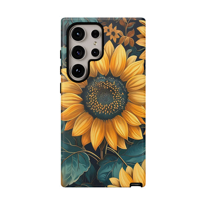 Sunflower Phone Case - Bright Floral Design, Stylish Tough Cover for Sunflower Lovers, Gift for Plant Enthusiasts, Mom Gift, Nature Lovers